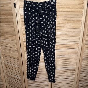 Old Navy Black and White Patterned Joggers